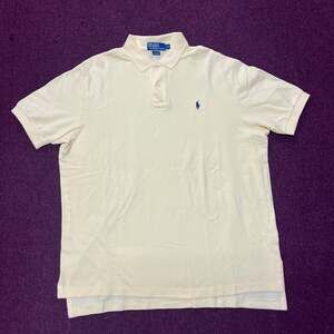 Vintage Polo Ralph Lauren Men's Classic Fit Short Sleeve Mesh Polo Shirt Yellow